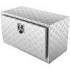 VEVOR Underbody Truck Box, 30"×14"×16" Pickup Storage Box, Heavy Duty Aluminum Diamond Plate Tool Box with Lock and Keys