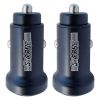 5 Core USB Car Charger Cigarette Lighter Adapter 2Pcs Dual USB Port Adapter 12/24 V Fast Charging - CDKC13 2Pcs