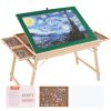 VEVOR 1500 Piece Puzzle Table with Folding Legs, 4 Drawers and Cover, 32.7"x24.6" Wooden Jigsaw Puzzle Plateau