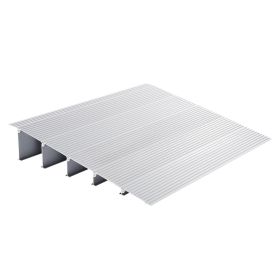 VEVOR Door Threshold Ramp, 5" Rise, 800 lbs Load Capacity, Door Ramp for Wheelchairs, Aluminum Threshold Ramp for Doorways