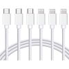 USB C To Lightning Cable Apple MFi Certified 3Pack 6FT IPhone Fast Charger Power Delivery Type Charging Cord Compatible With 15 14 13 Pro Max 12 11 XS
