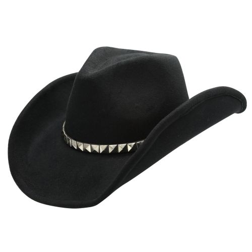 Black Diamond Ultra Poly Felt Studded Western Drifter Hat