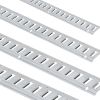 VEVOR E Track Tie-Down Rail Kit, 34PCS 5FT E-Tracks Set Includes 8 Steel Rails & 2 Single Slot & 8 O Rings & 8 Tie-Offs w/D-Ring & 8 End Caps