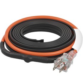 Self-Regulating Pipe Heating Cable 12FT 5W/FT Heat Tape with Thermostat