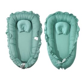 VEVOR Baby Infant Lounger 100% Cotton Soft Newborn Nest Sleeper with Headrest