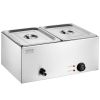 VEVOR Commercial Electric Food Warmer 2-Pan Countertop Buffet 18QT Bain Marie