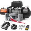 VEVOR Electric Winch Truck 18, 000 lb Steel Cable IP65 Waterproof Remote Control
