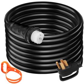 VEVOR 75Ft 50 Amp Generator Extension Cord 6AWG/3C+8AWG/1C Generator Cord 125V 250V Generator Power Cord N14-50P & SS2-50R & CS6364 Twist Lock Connect