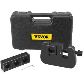 VEVOR 7843B Manual A/C Hose Crimper Kit, Handheld Air Hose Crimper Tool Kit with 4 Dies Whole Set #6#8#10#12, A/C Hose Crimper Repair Tool Kit Die Set