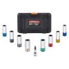 VEVOR Lug Nut Impact Socket Set 1/2 in Drive Metric and SAE 6-Point Deep Socket