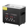 VEVOR 3L Ultrasonic Cleaner with Heater and Timer, 110W Stainless Steel Ultrasonic Cleaner Machine with Degas & Gentle Modes