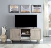 Bridgevine Home Briggs Modern 60 Inch TV Stand for TVs up to 65 inches, Stonewash Grey Finish