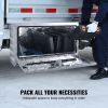 VEVOR Underbody Truck Box, 30"×14"×16" Pickup Storage Box, Heavy Duty Aluminum Diamond Plate Tool Box with Lock and Keys