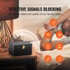 VEVOR Faraday Box Signal Blocking Holder for 5~8 Car Keys with 2 Key Bags Black, Car Key Signal Blocking Box Box for Car Security