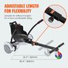 VEVOR Hoverboard Seat Attachment, for 6.5" 8" 8.5" 10" Hoverboards, with LED Lights, Grips Control, Adjustable Frame Length and 220 LBS Load Capacity