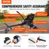 VEVOR Hoverboard Seat Attachment, for 6.5" 8" 8.5" 10" Hoverboards, with LED Lights, Grips Control, Adjustable Frame Length and 220 LBS Load Capacity