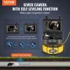 Sewer Camera 98 ft/30m Self-Leveling Drain Camera with 9" Screen 36X Zoom