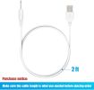 3 Pack Replacement DC Charging Cable 2.5mm with Fast DC USB Charger Cable Cord Adapter Technology for Universal Vibrating Wand Massagers and Toys