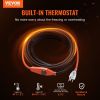 Pipe Heating Cable 30FT 7W/FT Heat Tape for Pipes with Built-in Thermostat