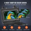 Sewer Camera 98 ft/30m Self-Leveling Drain Camera with 9" Screen 36X Zoom