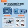 VEVOR Inflatable Paint Booth, 32.8 x 21 x 14.8 ft Inflatable Spray Booth, with 1100W+750W Powerful Blowers and Air Filter System