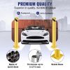 VEVOR Safety Bollard, 36 Inch Height Bollard Post, 4.5 Inch Diameter Steel Pipe Safety Bollard Post, Yellow Steel Bollard