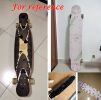 24 Pcs Cute Black Cat Paw Grip Stickers Grit DIY Skateboard Scooter Grip Decals