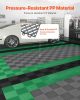 VEVOR Interlocking Drainage Mat, 12'x12' Modular Cushion Durable PP Material, 12 Pcs Splicing Drainage Mats