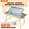 VEVOR 1500 Piece Puzzle Table with Folding Legs, 4 Drawers and Cover, 32.7"x24.6" Wooden Jigsaw Puzzle Plateau