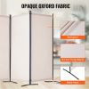 Room Divider 3 Panel Fabric Room Privacy Screen for Office Bedroom Beige
