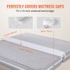 Bed Bridge King Bed Converter Kit Metal Buckle and Storage Bag 75"L x 10"W