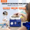 Mini Pottery Wheel, for Kids or Beginners, 2 Turntables 2.6in/3.9in Ceramic Wheel Machine, Adjustable 0-300RPM Speed ABS Detachable Basin
