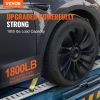 VEVOR E Track Tie-Down Rail Kit, 34PCS 5FT E-Tracks Set Includes 8 Steel Rails & 2 Single Slot & 8 O Rings & 8 Tie-Offs w/D-Ring & 8 End Caps