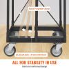 VEVOR Drywall Cart, 1500 LBS Panel Dolly Cart with 36.02" x 24.02" Deck and 5" Swivel Wheels, Heavy-Duty Drywall Sheet Cart, Handling Wall Panel