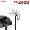 5 Core Music Stand For Sheet Music Height Adjustable Portable Folding Atril Para Partituras w Light Clip for Guitar Players Violinists Cellists Pianis