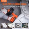 VEVOR Drain Auger 25Ft, Plumbing Snake Auto Feed, Plumbers Snake with Drill Attachment