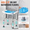 VEVOR Shower Chair, Adjustable Height Shower Stool, Shower Seat for Inside Shower or Tub