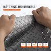 VEVOR Garage Floor Mat 4.9x19ft Vinyl Garage Flooring Roll Anti-Slide Diamond Texture Silver Garage Mats for Under Car 93 sqft Covering Space DIY PVC