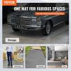 VEVOR Garage Floor Mat 4.9x19ft Vinyl Garage Flooring Roll Anti-Slide Diamond Texture Silver Garage Mats for Under Car 93 sqft Covering Space DIY PVC