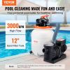 VEVOR Sand Filter Pump for Above Ground Pools, 12-inch, 3000 GPH