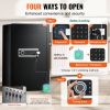 VEVOR Single Door 4.0 cu.ft Safe Box with Key Lock Password & Fingerprint Black, organize cash, passports, jewelry, gold, watches and documents
