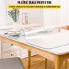 VEVOR Plastic Table Cover 42 x 78 Inch, 1.5 mm Thick Clear Table Protector, Rectangle Clear Desk Mat