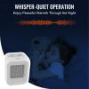VEVOR Portable Electric Space Heater with Thermostat, 1000W/1500W 2-Level Adjustable Quiet Ceramic Heater Fan