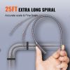 VEVOR Drain Auger 25Ft, Plumbing Snake Auto Feed, Plumbers Snake with Drill Attachment