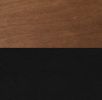 Bridgevine Home Ventura 86 inch TV Stand for TVs up to 95 inches, No Assembly Required, Black and Bourbon Finish
