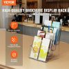 VEVOR Acrylic Brochure Holder 8.5 x 11 inch, 4-Tier Clear Acrylic Literature Display Stand