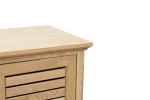Bridgevine Home Topanga 68 inch Electric Fireplace TV Console for TVs up to 80 inches, Natural Finish