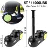 VEVOR Electric Car Jack 5 Ton Car Jack Hydraulic, Electric Floor Jack with Electric Impact Wrench, LED Light Hydraulic Jack Car Repair Tool