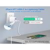 USB C To Lightning Cable Apple MFi Certified 3Pack 6FT IPhone Fast Charger Power Delivery Type Charging Cord Compatible With 15 14 13 Pro Max 12 11 XS