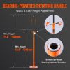 VEVOR Underhoist Support Stand, 3/4 Ton Capacity Under Hoist Jack Stand, Lifting from 52.8" to 76", Bearing Mounted Spin Handle Pole Jack